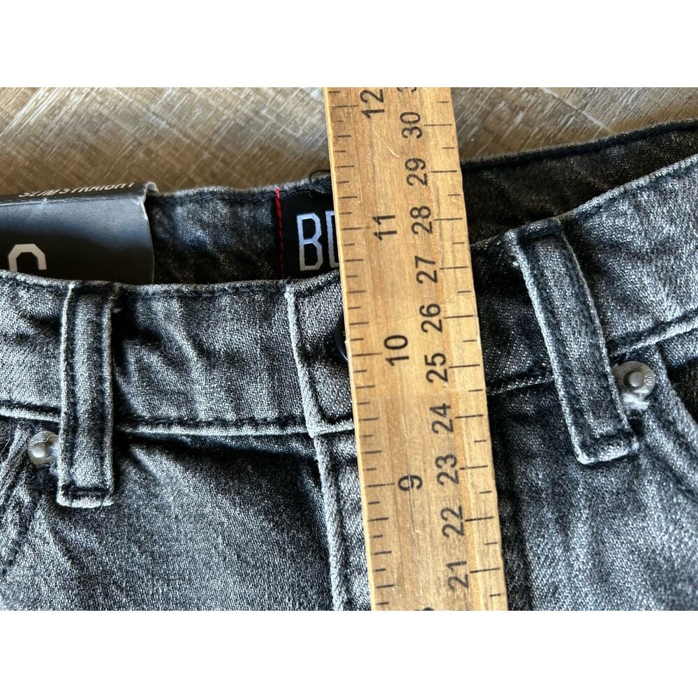 ▶️ BDG Urban Outfitters Button Fly Straight Jeans Womens 26 Gray Distressed NWT - Picture 8 of 12